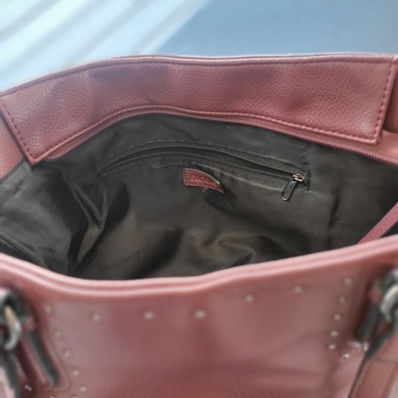 Nicole Miller Burgundy Purse - Picture 2 of 5